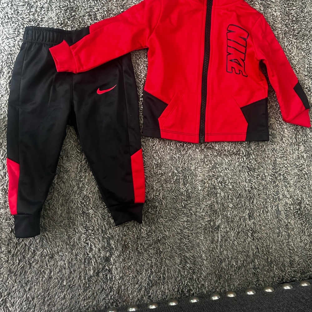 Nike Kids Red and Black Costume Set